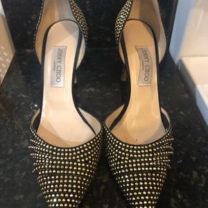 Jimmy Choo 85mm d’Orsay Kyra Studded pumps